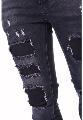 Jean Slim Fit Con Rotos Para Hombre