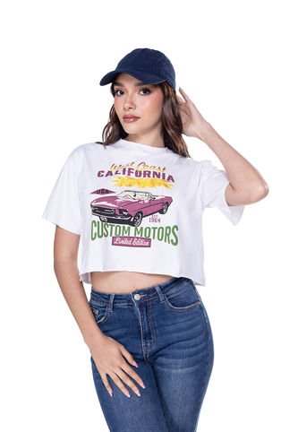 CAMISETA CROPPED OVERSIZE DREAMER