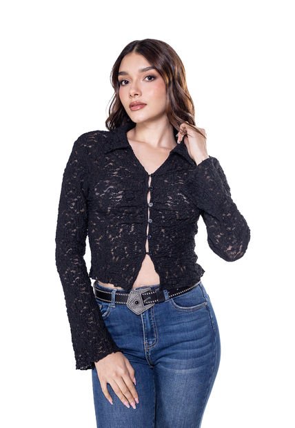 BLUSA EN ENCAJE
