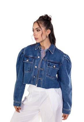 Chaqueta Denim Para Mujer