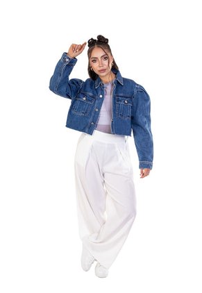 Chaqueta Denim Para Mujer