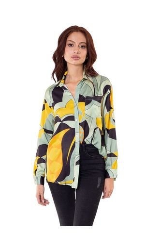 Camisa En Satín Print DREAMER