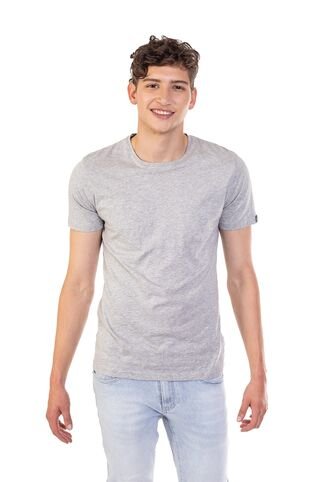 Camiseta Básica Color Gris Oscuro Para Hombre DREAMER