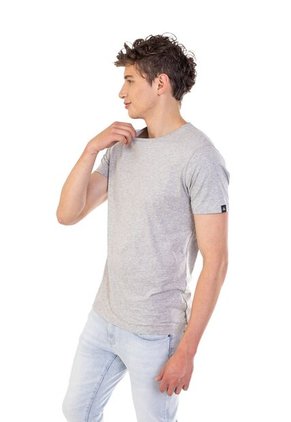 Camiseta Básica Color Gris Oscuro Para Hombre