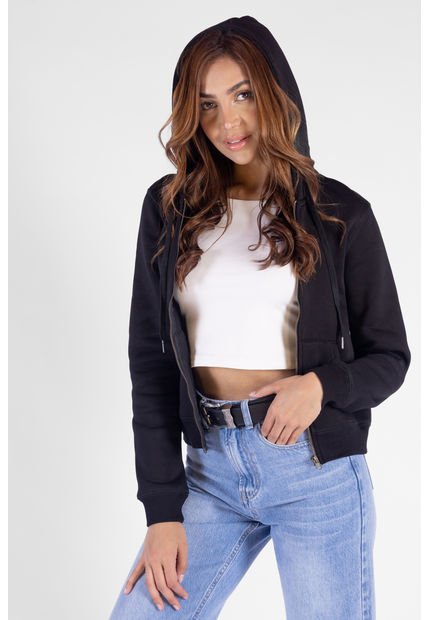 Hoodie Negro Para Mujer