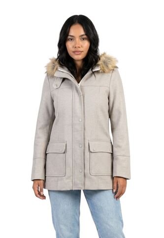 Abrigo Largo Con Capucha De Peluche Para Dama DREAMER