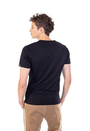 Camiseta Básica Color Negro Para Hombre
