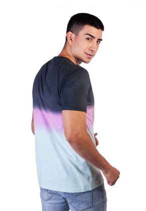 Camiseta Degrade  Manga Corta Hombre