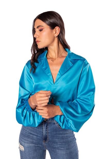 Blusa Manga Globo