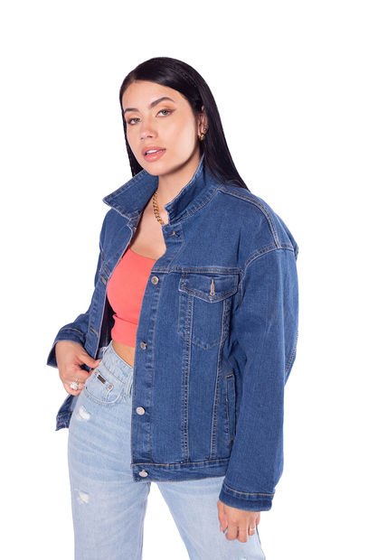 Chaqueta Denim Para Mujer