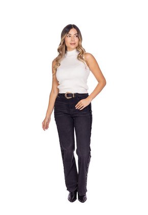 BLUSA CUELLO ALTO PARA DAMA