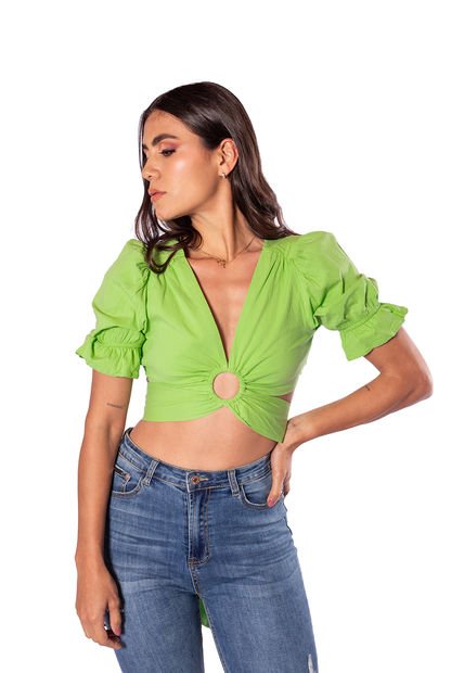 Blusa De Amarre En Espalda Para Mujer