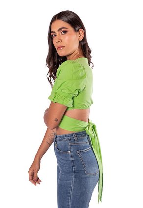 Blusa De Amarre En Espalda Para Mujer