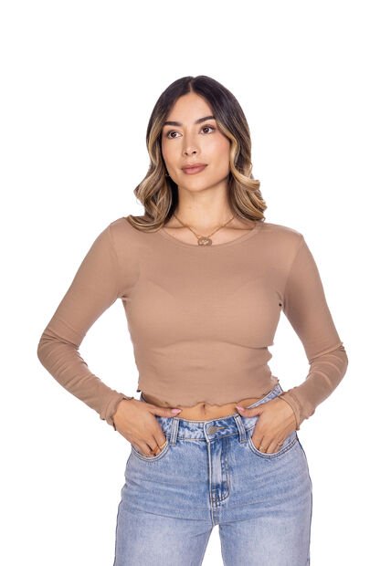 BLUSA MANGA LARGA BÁSICA