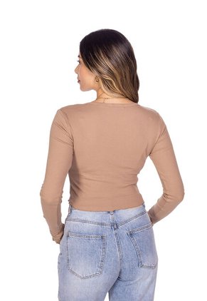 BLUSA MANGA LARGA BÁSICA