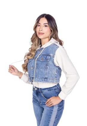 Chaqueta Denim Para Mujer