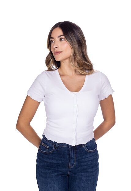 BLUSA CON BOTONES PARA DAMA