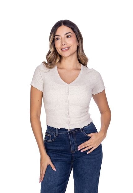 BLUSA CON BOTONES PARA DAMA