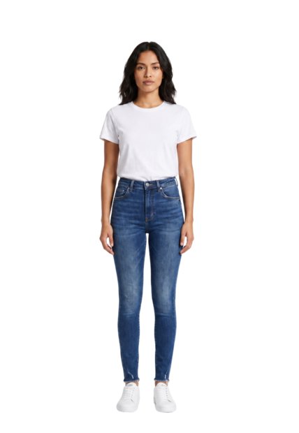 Jean Mujer Skinny Tiro Alto