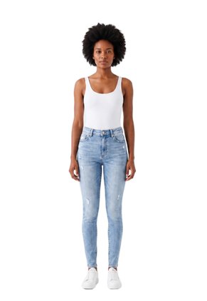 Jean Mujer Skinny Tiro Alto