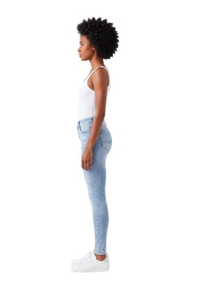 Jean Mujer Skinny Tiro Alto