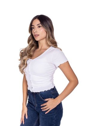 BLUSA CON BOTONES PARA DAMA