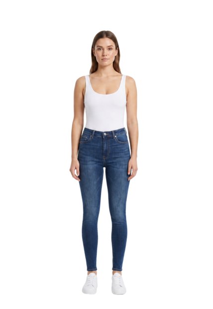 Jean Mujer Skinny Tiro Alto