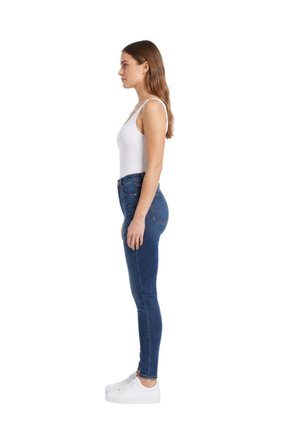Jean Mujer Skinny Tiro Alto