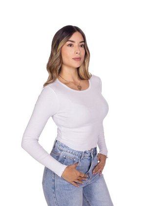 BLUSA MANGA LARGA BÁSICA