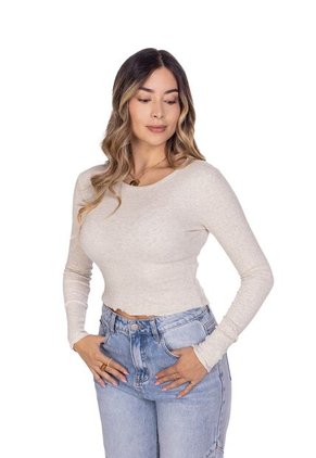 BLUSA MANGA LARGA BÁSICA