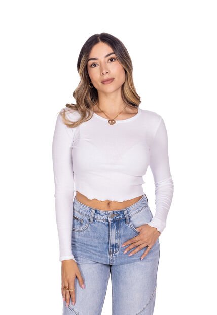 BLUSA MANGA LARGA BÁSICA