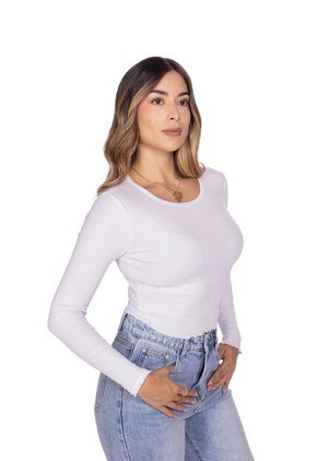 BLUSA MANGA LARGA BÁSICA