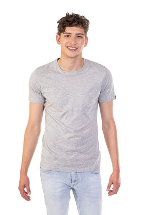 Camiseta Básica Color Gris Oscuro Para Hombre