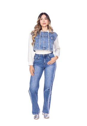 Chaqueta Denim Para Mujer