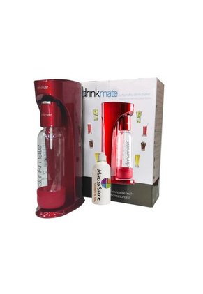 MÁQUINA PARA HACER AGUA CON GAS Y GASEOSA DRINKAMTE ROJO