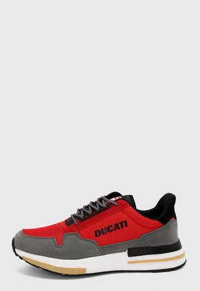 Tenis Lifestyle Rojo-Gris-Blanco DUCATI