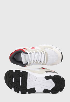 Tenis Lifestyle Blanco-Rojo-Gris DUCATI