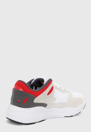 Tenis Lifestyle Blanco-Rojo-Gris DUCATI