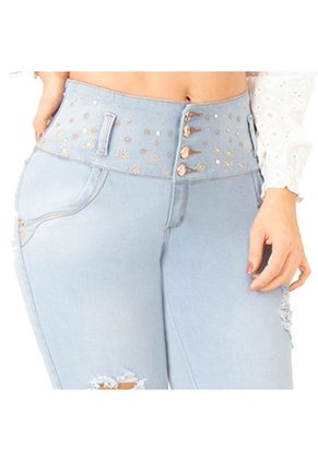 Jean Azul Cielo, Bota Tubo, Levanta Cola S 2155