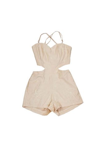 VESTIDO DYABOO MUJER DF12063 BEIGE Talla M DYABOO