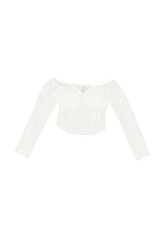 BLUSA DYABOO MUJER DF01A95 CRUDO Talla S DYABOO