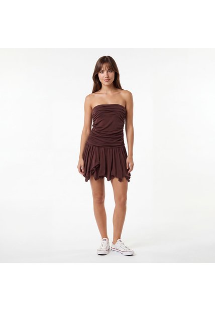 VESTIDO DYABOO MUJER DF09183 CAFÉ Talla S