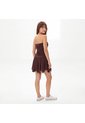 VESTIDO DYABOO MUJER DF09183 CAFÉ Talla S de DYABOO