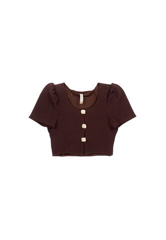 BLUSA DYABOO MUJER DF01958 CAFÉ Talla L DYABOO