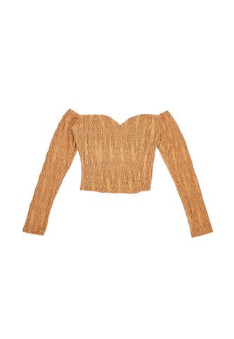 BLUSA DYABOO MUJER DF01981 CAMEL Talla L DYABOO