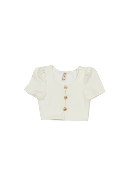 BLUSA DYABOO MUJER DF01958 CRUDO Talla S