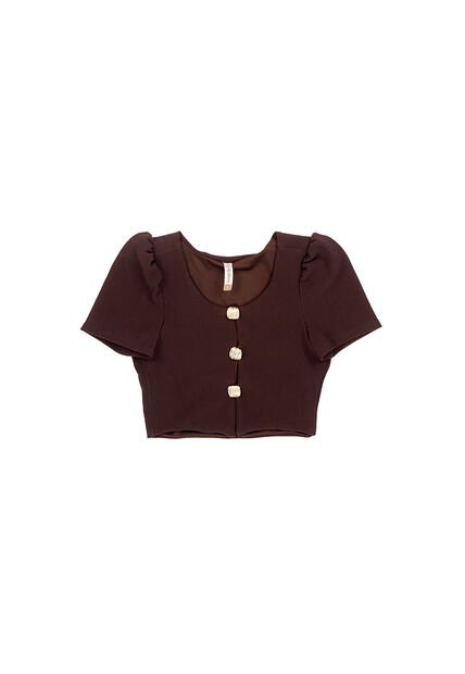 BLUSA DYABOO MUJER DF01958 CAFÉ Talla S