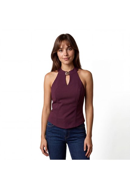 BLUSA DYABOO MUJER DF02568 VINOTINTO Talla L