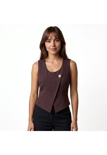 BLUSA DYABOO MUJER DF04066 CAFÉ OSCURO Talla S