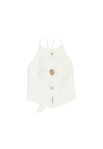 BLUSA DYABOO MUJER DF01B22 CRUDO Talla S DYABOO